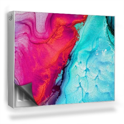 Magnet na radiátor Míchání barev, růžová, celadon, fialová