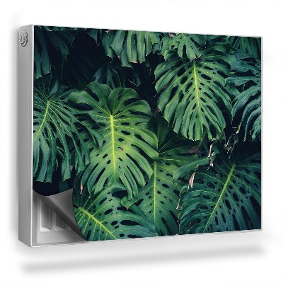 Magnetický kryt na radiátor Husté listy monstery vytvářejí temnou atmosféru