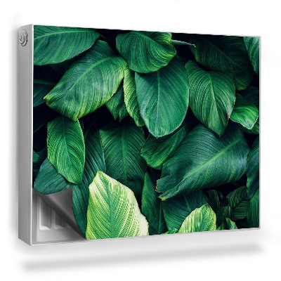 Magnetický kryt na radiátor Překrývající se listy džungle