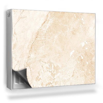 Magnetický kryt na radiátor Kamenný karton pastelový pískovec