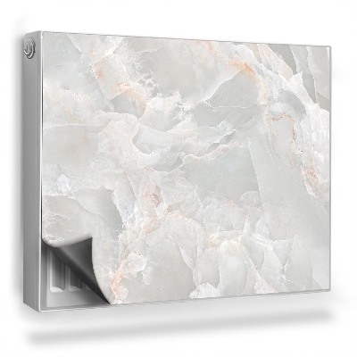 Magnetický kryt na radiátor Mramorová kamenná deska módní textura