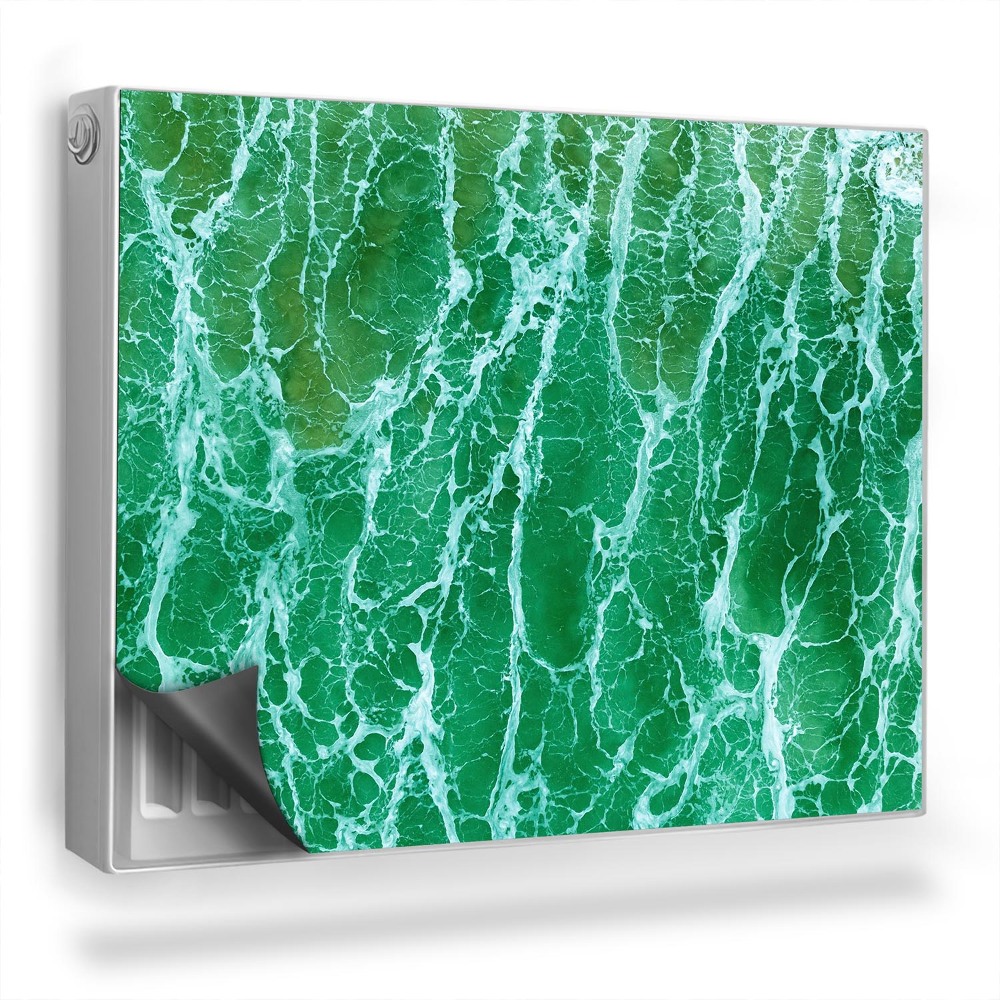 Magnetický kryt na radiátor Pohled shora na oceán ve světle zelených barvách