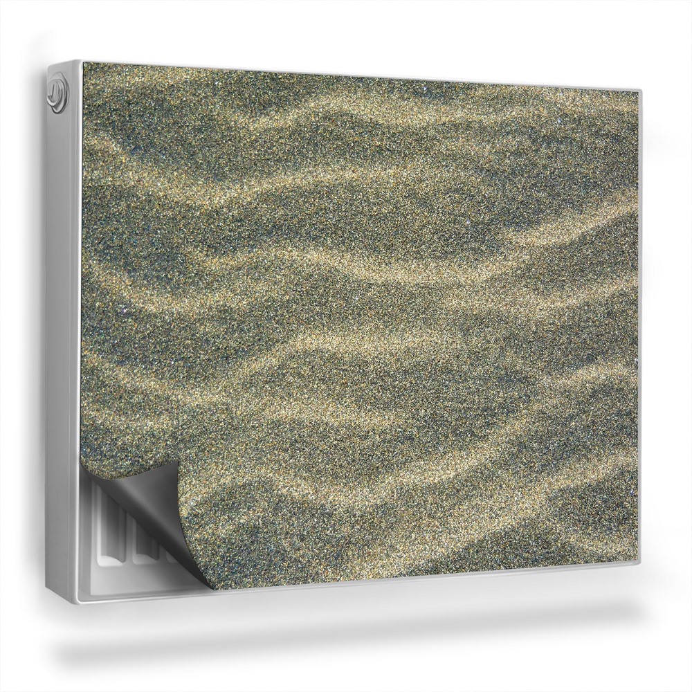 Dekorativní magnet na radiátor Mokrý písek, studené, tlumené barvy