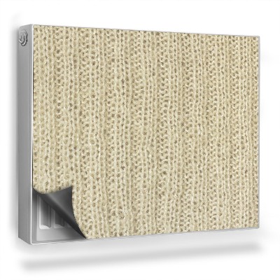 Magnetický kryt na radiátor Vlněná vazba, světlé, teplé barvy