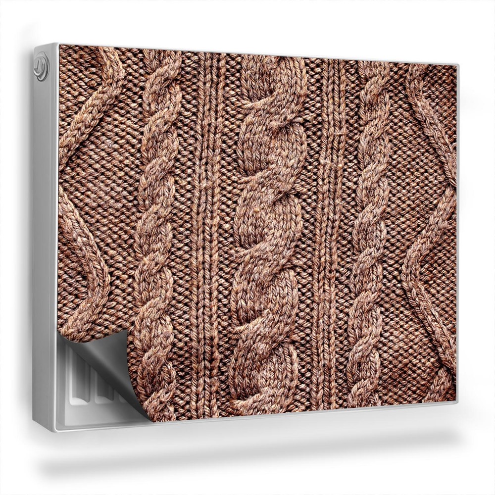 Magnet na radiátor Vlněná geometrická vazba v zemitých barvách