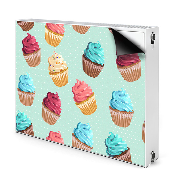 Magnetický kryt na radiátor Muffinové cupcakes