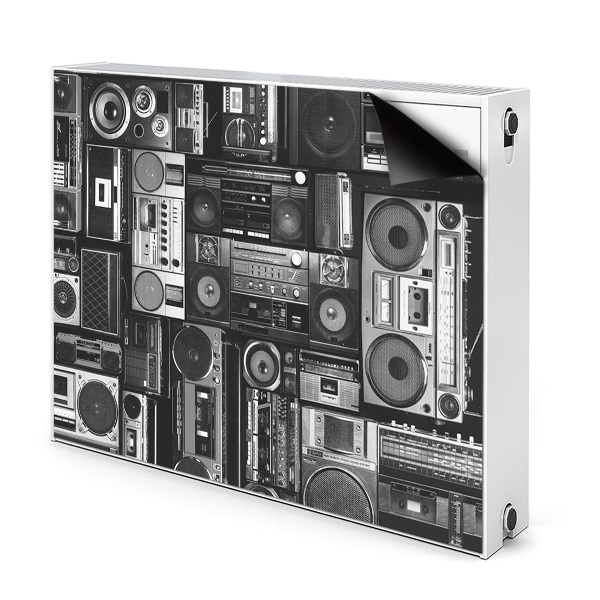 Magnetický kryt na radiátor Staromódní boombox