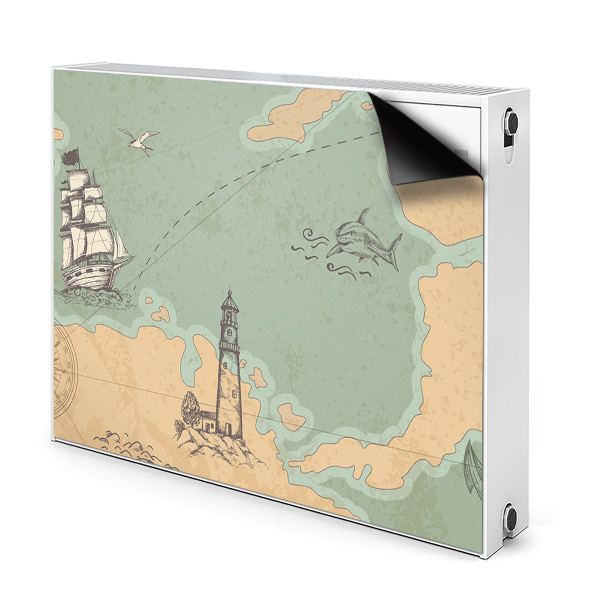 Magnet na radiátor Mapa pokladů