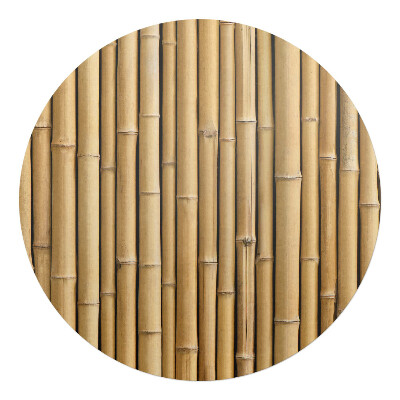 Ochranná podložka na podlahu kulatá Bambusový vzor
