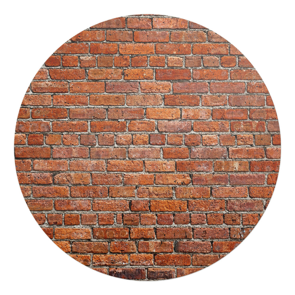 Podložka pod židli kulatá Cihlová zeď