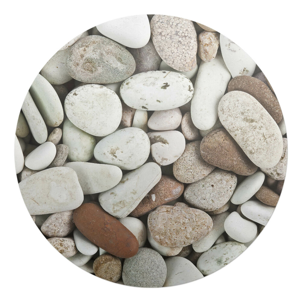 Ochranná podložka pod židli kulatá Kameny na pláži