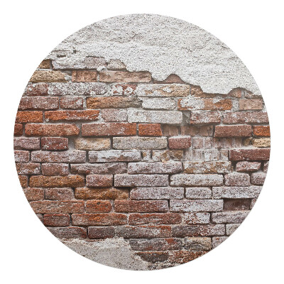 Podložka pod židli kulatá Odhalená cihla