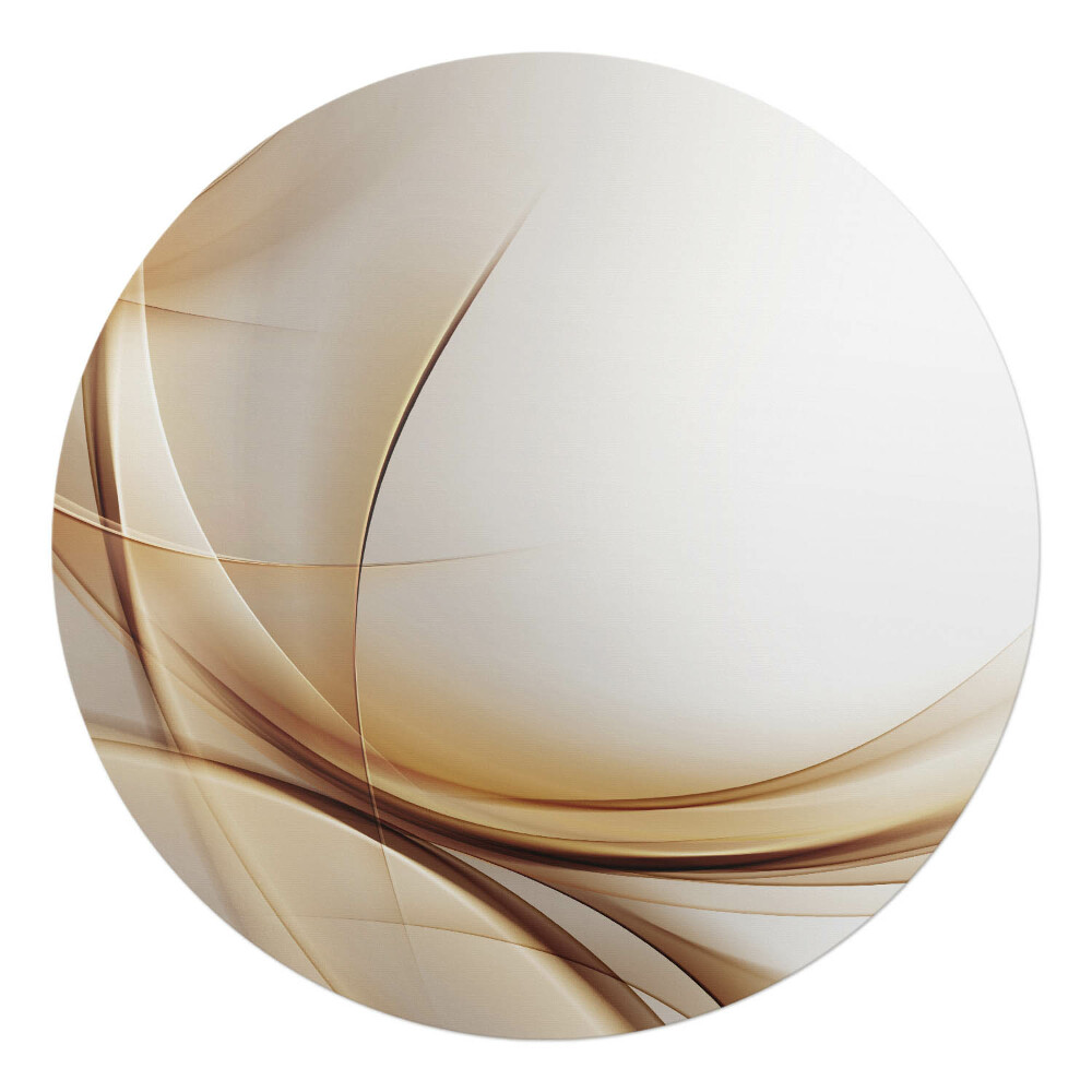 Podložka pod židli kulatá Jemné linie abstrakce