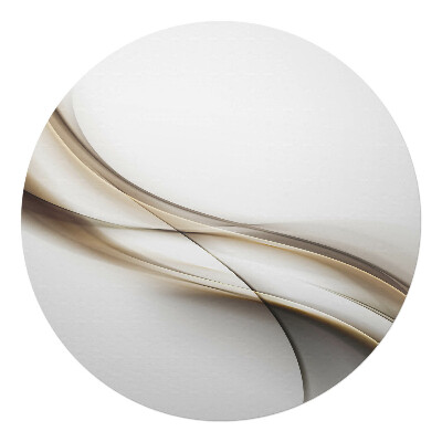 Ochranná podložka na podlahu kulatá Abstraktní vlny