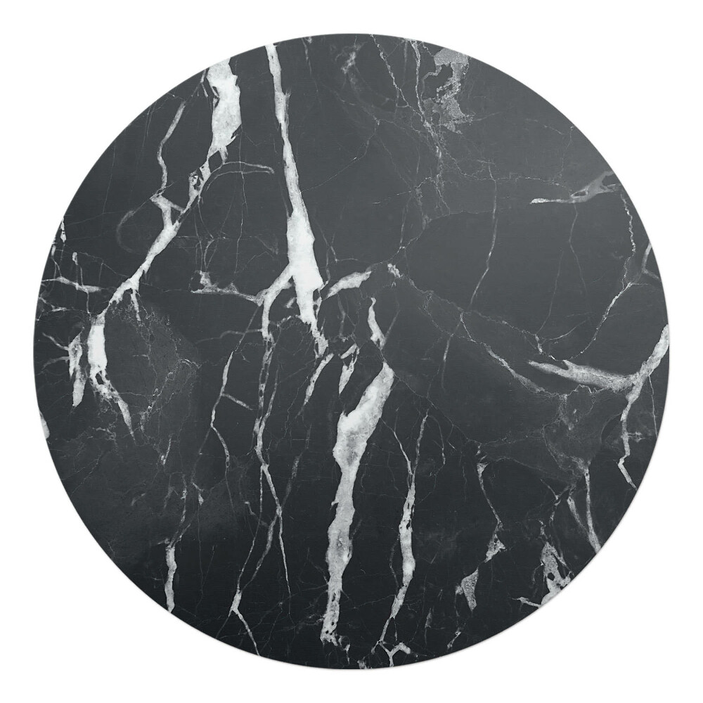 Ochranná podložka na podlahu kulatá Mramorové žíly