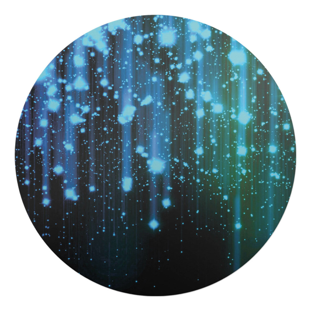 Ochranná podložka pod židli kulatá Světelné pruhy