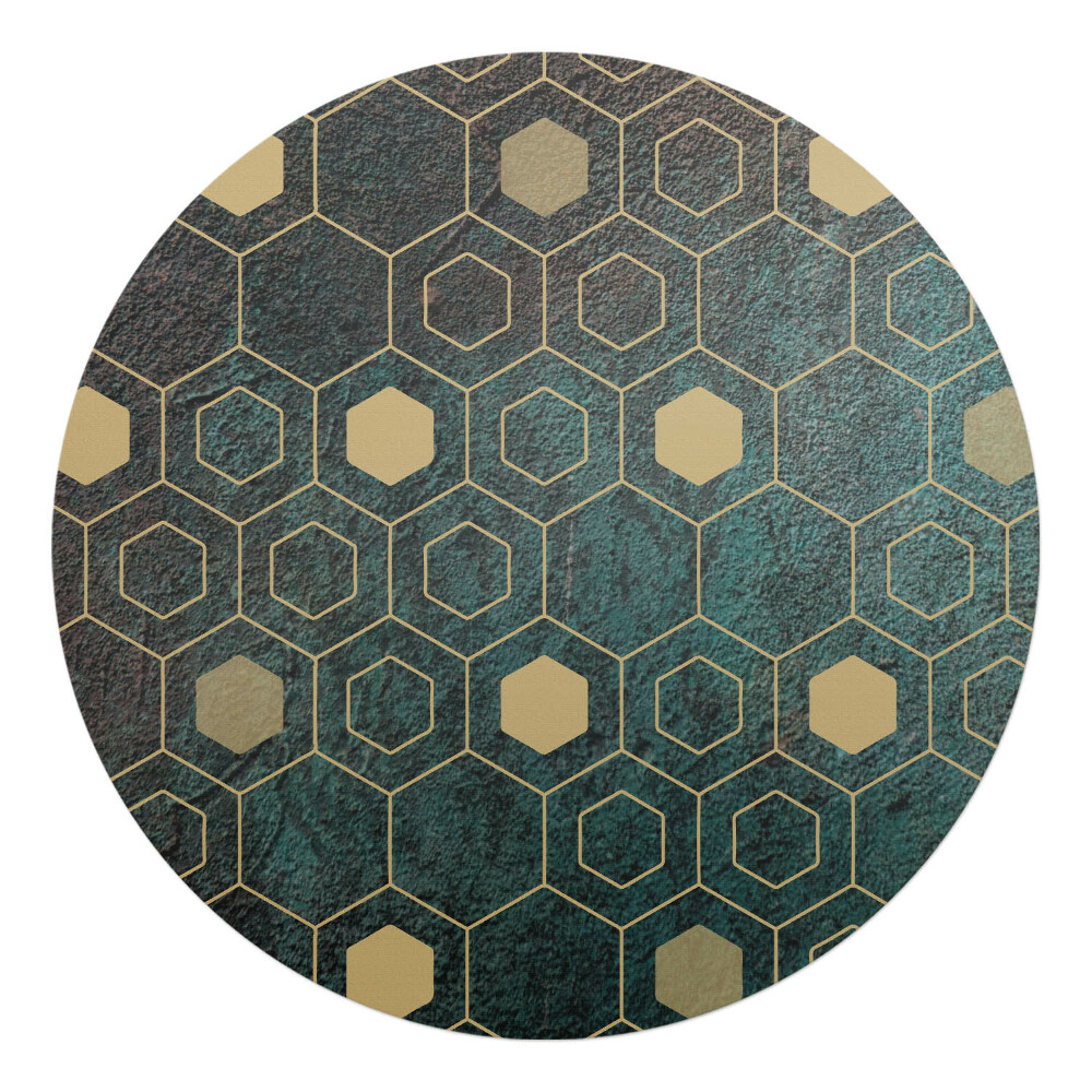 Podložka pod křeslo kulatá Geometrický vzor