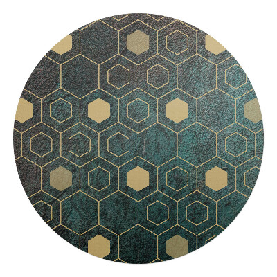 Podložka pod křeslo kulatá Geometrický vzor