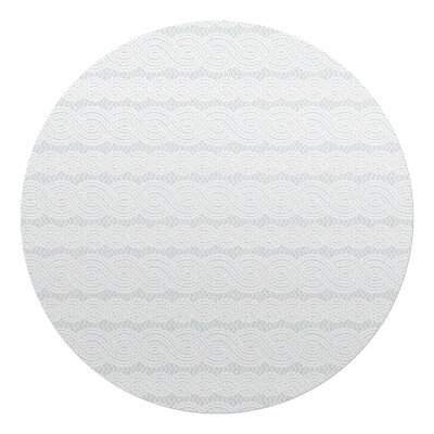 Podložka pod židli kulatá Vlnité retro linie