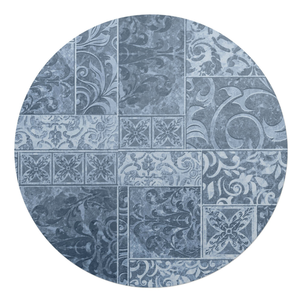 Ochranná podložka pod židli kulatá Ornamentální dlaždice