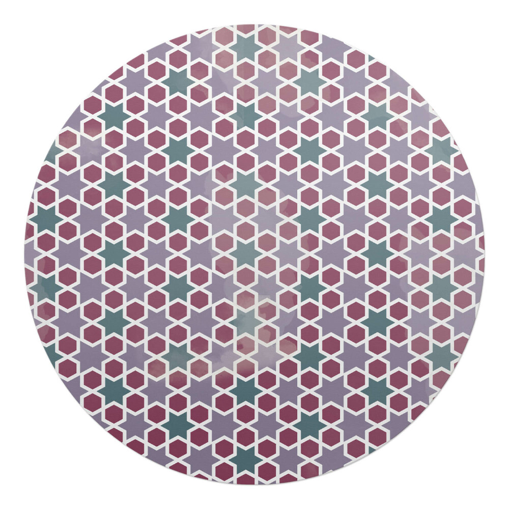 Podložka pod křeslo kulatá Geometrický vzor