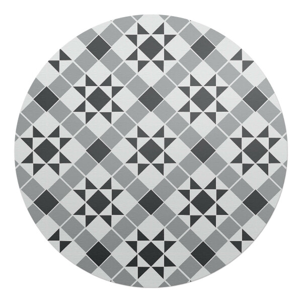 Ochranná podložka na podlahu kulatá Geometrický hvězdný vzor