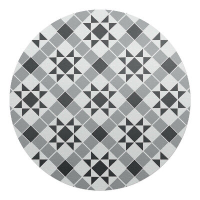 Ochranná podložka na podlahu kulatá Geometrický hvězdný vzor