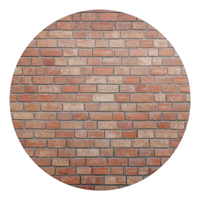 Podložka pod židli kulatá Cihlová zeď vzor