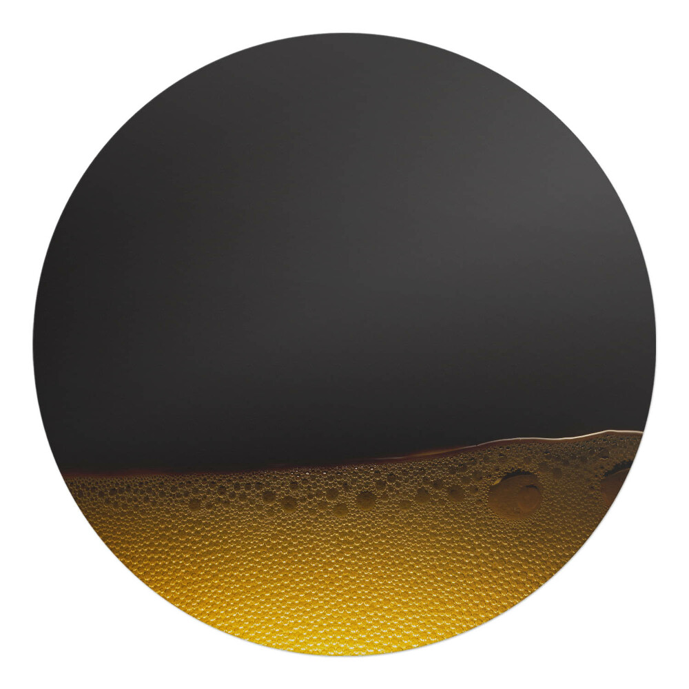 Ochranná podložka pod židli kulatá Bublinky v kapalině