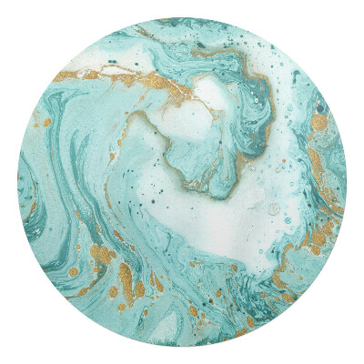 Ochranná podložka pod židli kulatá Mramorové vlny