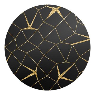 Podložka pod židli kulatá Geometrický vzor čar