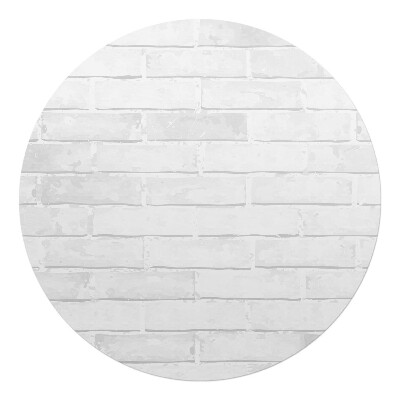 Ochranná podložka na podlahu kulatá Retro cihlová zeď
