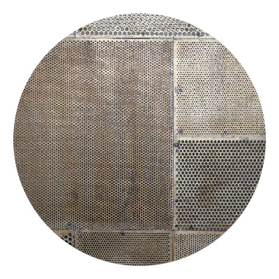 Ochranná podložka pod židli kulatá Kovové perforace