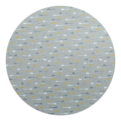 Podložka pod křeslo kulatá Šipky v řádcích