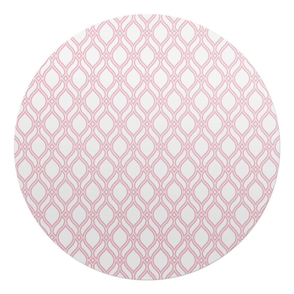 Podložka pod křeslo kulatá Geometrický retro vzor