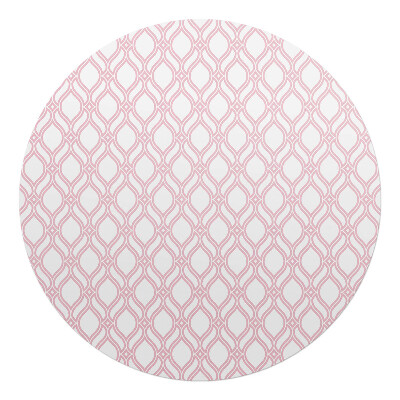 Podložka pod křeslo kulatá Geometrický retro vzor