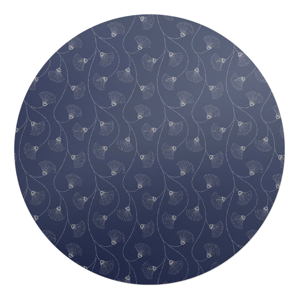 Ochranná podložka na podlahu kulatá Jemné vějíře