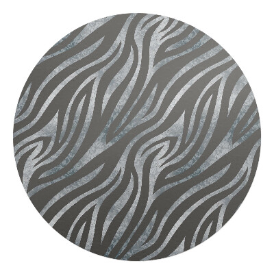 Podložka pod židli kulatá Abstraktní linie