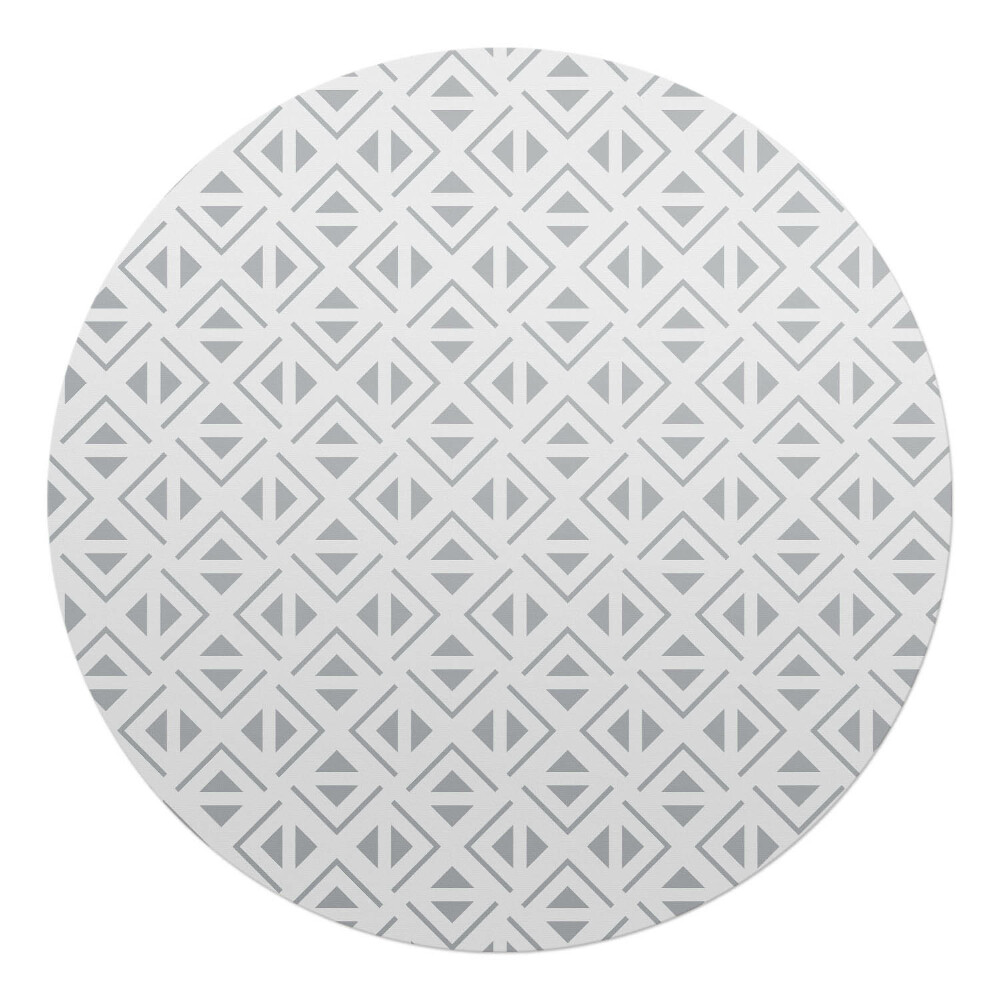 Podložka pod židli kulatá Geometrický vzor