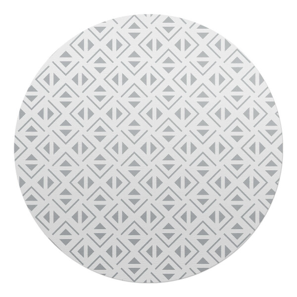 Podložka pod židli kulatá Geometrický vzor
