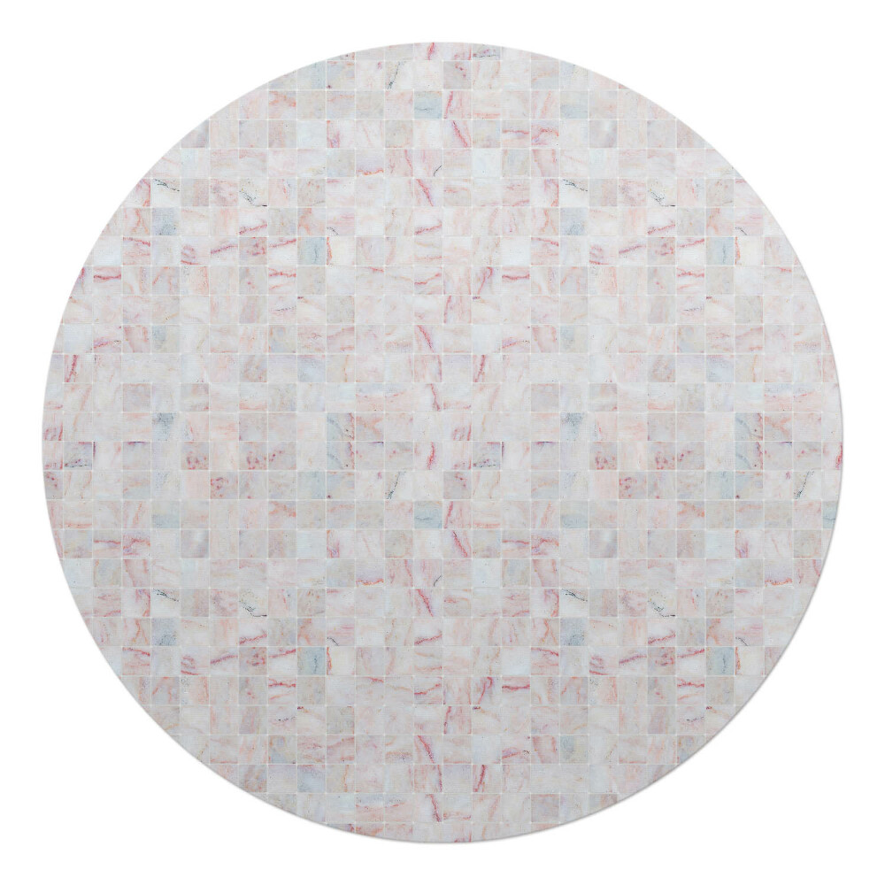 Ochranná podložka na podlahu kulatá Pastelová mozaika