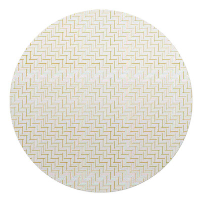 Ochranná podložka na podlahu kulatá Geometrická rybí kost