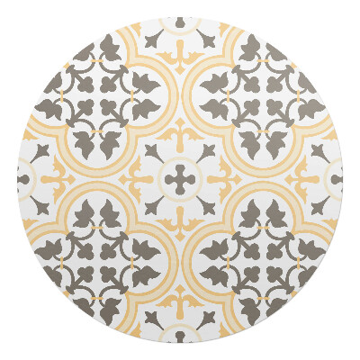 Podložka pod židli kulatá Rostlinná ozdoba