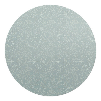 Podložka pod křeslo kulatá Vzor dubového listí