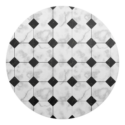 Ochranná podložka na podlahu kulatá Geometrický dlaždicový vzor