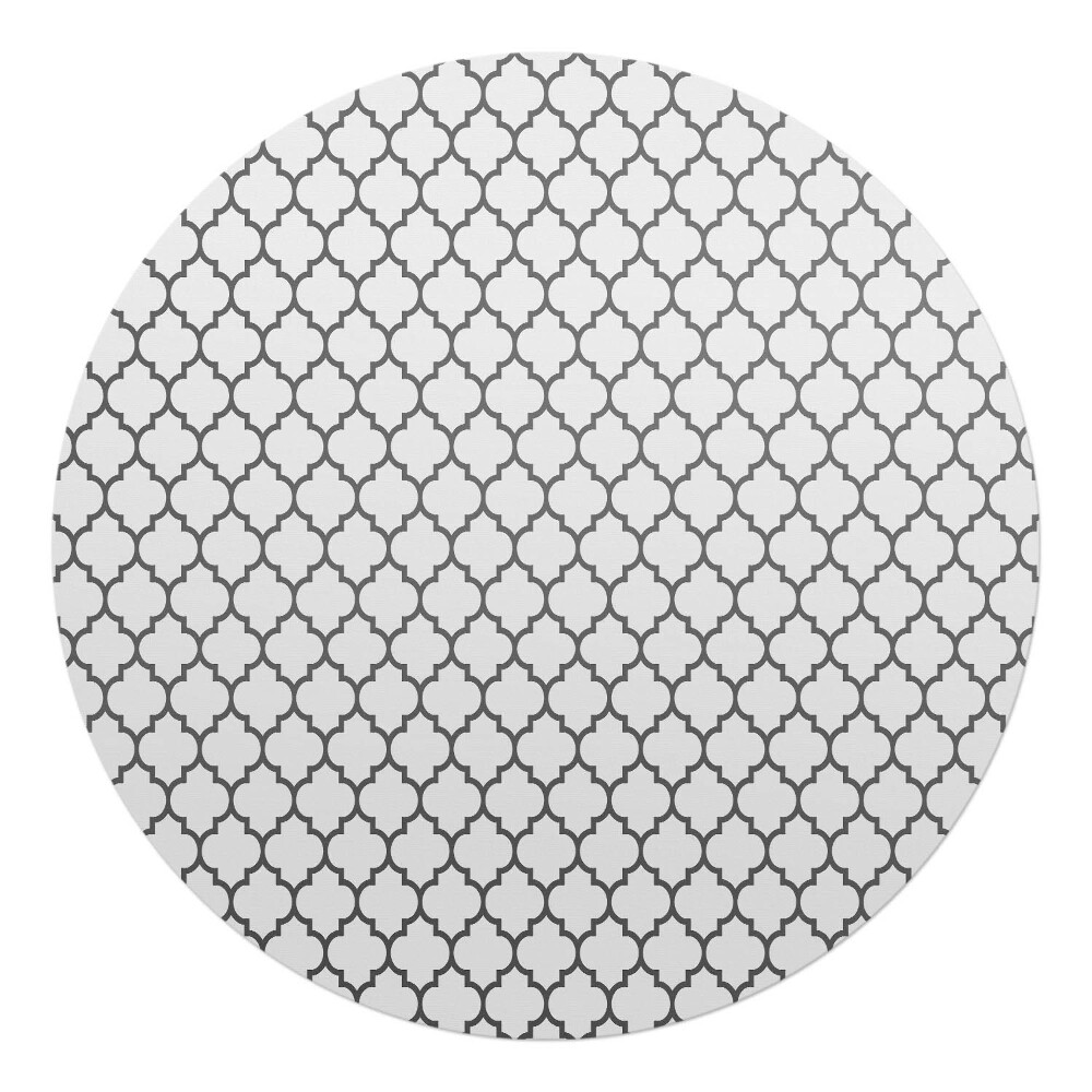 Podložka pod židli kulatá Geometrický vzor