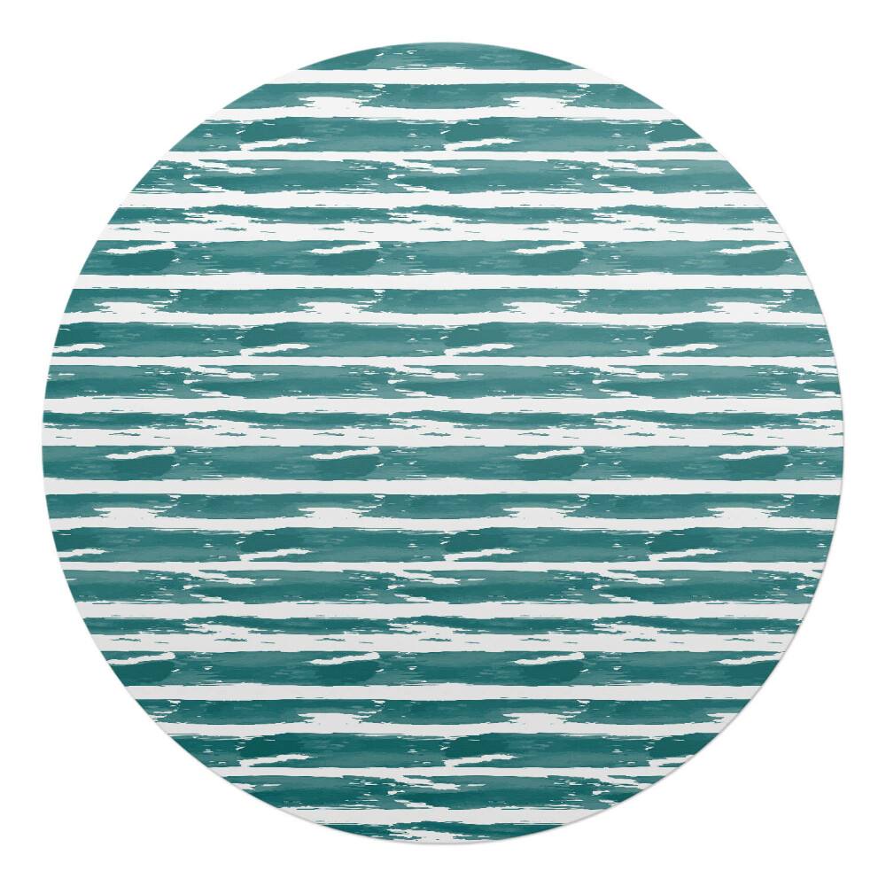 Podložka pod židli kulatá Štětcové pruhy