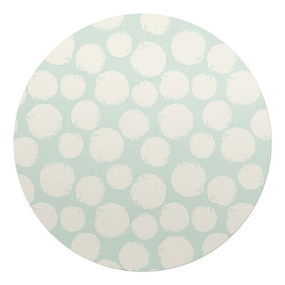 Ochranná podložka na podlahu kulatá Pastelové tečky