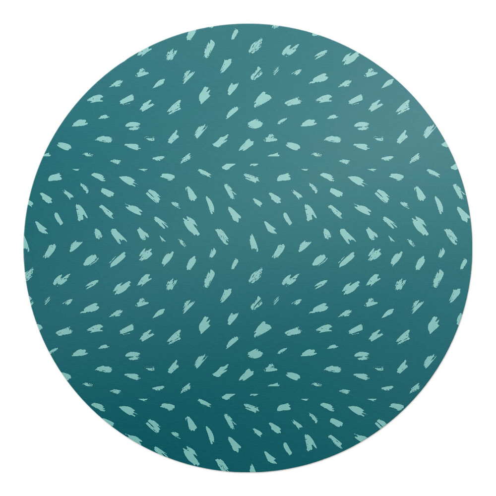 Ochranná podložka na podlahu kulatá Abstraktní tečky