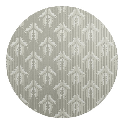 Ochranná podložka na podlahu kulatá Listový retro vzor